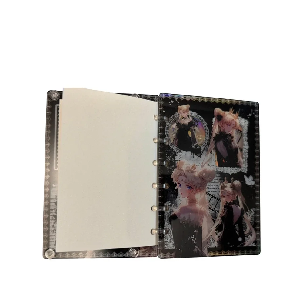 Sailor Moon A7 Shaker Notebook Gothic 6 Ring Binder Journal